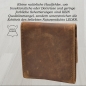 Preview: Mini Börse kleine Münzbörse Wiener Schachtel mit einen Geld Kartenfach Taschen Börse (Braun)